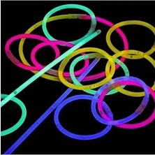Byanes Işıklı Olta Işaretçisi Renkli Çubuklar 100 Adet Fosforlu Glow Stick Plastik