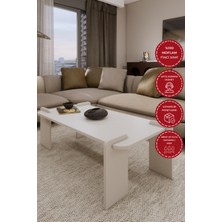 Odaco Fuji Modern Premium Oval Ayaklı %100 Mdflam Salon Orta Sehpa 120X60X40 cm