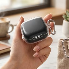 Caseonn Anker Soundcore P20I Kılıf Askı Aparatlı Transparan Silikon Şeffaf