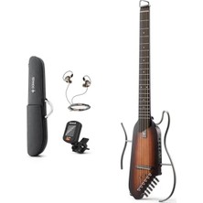 MarkEntegra Sunburst Renkli Sessiz Gitar, Pratik Kullanım Için