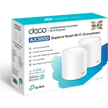 TP-Link Tp-Lınk Deco X50 AX3000 Mesh Ev Wı-Fı 6 Sistemi (Ikili)