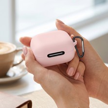 Caseonn Anker Soundcore P20I Kılıf Askı Aparatlı Mat Silikon Pembe