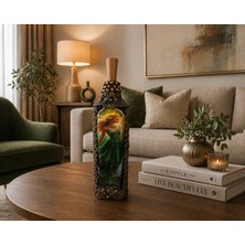 Züzü Design El Yapımı LED Işıklı Fantastik Kadın Figürlü Dekoratif Obje – Bohem Ev, Ofis Dekorasyonu 26CM