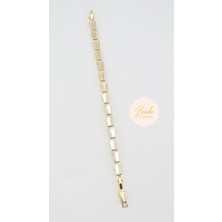 Vip Gold Modern Tasarım Kararmaz Luxury Bileklik 17+2 cm