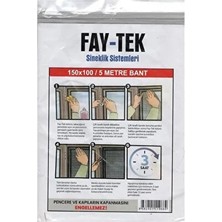 Byanes Hazır Yapıştırmalı Sineklik Çift Kanat Pencere Için 150CM*100CM-5M Bant-Montajı-Kullanımı Kolay
