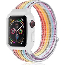 Luord - Store Watch 42MM Hasırlı Cırtcırtlı Kasalı Kordon - Gökkuşağı 2