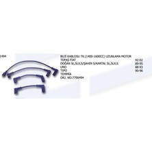 Ünüvar Buji Kablosu 7706494 Dkş Fıat Dkş Uno Tıpo Tempra Şahin S Doğan Sl Slx Kartal Sl Slx (1 Tk )