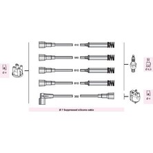 Autolite Buji ve Bobin Kablosu Vectra A I 4 Metal Tüplü 2.0 1989-95 Kadett E I 1.8-2.0 1985-93 (1 Tk )