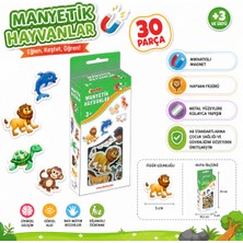 Shoplandu Manyetik Hayvanlar Seti Magnet Mıknatıslı Hayvan Figürleri Orijinal 30 Parça