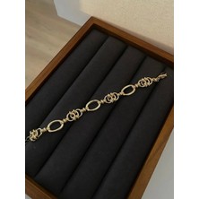 Vip Gold Kararmaz Çelik Kuyumcu Model Bileklik