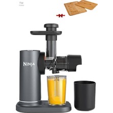 Starseven Ninja Cold Press Juicer JC151EU Soğuk Sıkım Katı Meyve Sıkacağı Besin Değerini Koruyan Sessiz Teknoloji Kesme Tahtası Hediyeli