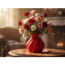 Generic Spiral Tasarım Modern Dekoratif Vazo-Flamenco Vase Elegance In Motion