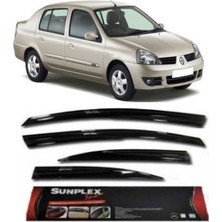 Sunplex Cam Rüzgarlığı Renault Clıo Clıo Symbol 1998-2006 Ön-Arka Sport Style (1 Tk )