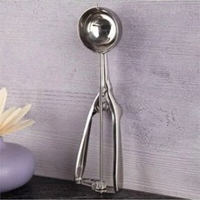 Byanes Dondurma ve Helva Kaşığı Metal Kavramalı Paslanmaz Çelik