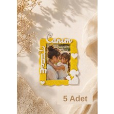 Keçebahçesi Kayseri Canım Annem Mıknatıslı Çerçeve, Anneler Günü Magnet, Keçe Fotoğraf Çerçevesi, Anneye Özel Hediyelik Çerçeve, El Yapımı Keçe Magnet, Dekoratif Fotoğraf Çerçevesi, Anlamlı Hediye- (Yeşil-Sarı-Mor-Pembe)