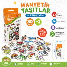 Shoplandu Eğitici Öğretici Manyetik Taşıtlar Seti Magnet Mıknatıslı Taşıt Figürleri Orijinal 30 Parça