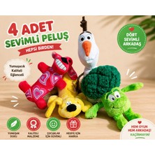 Özel Üretim 4 Adet Peluş Oyuncak Ister Oyna Ister Anahtarlık Olarak Kullan