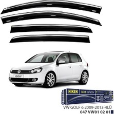 Niken Vw Golf 6 2009-2013 Kromlu Cam Rüzgarlığı 4lü (1 Tk )