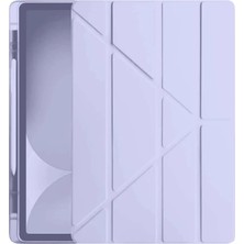 Luord - Store Ipad Pro 11 (2024) Kılıf Kalemlikli Hugo Tablet Kılıfı - Lila