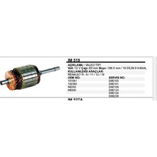 Dodo Kollektör 12V 102380 Renault R9/R11/R12/R19 Valeo Tip (1 Ad )