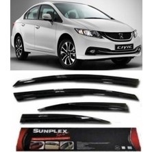 Sunplex Cam Rüzgarlığı Honda Cıvıc 2011-2016 Ön-Arka Sport Style (1 Tk )