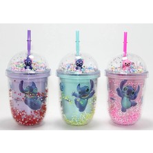 Luord - Store Stitch Figürlü Pipetli Kapaklı Kupa Bardak ALK5110