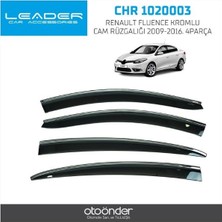 Sunplex Kromlu Cam Rüzgarlığı Renault Fluence 2009-2016 (4 Parça) (1 Tk )