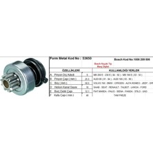 Form Metal Marş Dişlisi 9 Diş 10 Kanal Bosch Tipi Mercedes 200 230 Audı 80 100 Volvo 740 Bmw Cıtroen Tam Freze  Ds=9 Dkç=25,8 Boy=58,5 Ks=10 Bdç=12 Gç=48 (1 Ad )