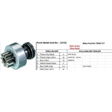 Form Metal Marş Dişlisi 9 Diş 6 Kanal Mako Tipi Isuzu Npr Kamyon 595-04 Mıdıbus Tam Freze Dı?. Fr. Ds=9 Dkç=36 Boy=78 Ks=6 Bdç=14,3 Gç=60 (1 Ad )