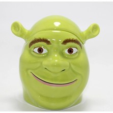 Luord - Store 3D Shrek Tasarımı Kapaklı Kupa Bardak ALK4534
