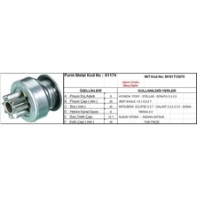 Form Metal Marş Dişlisi 8 Diş 8 Kanal Japon Tipi Hyundaı Accent Excel Sonata Nıssan Suzukı Vıtara Tam Freze (1 Ad )