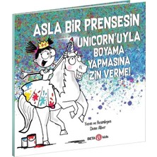Luord - Store Mey Ithalat® Asla Bir Prensesin Unicorn'uyla Boyama Yapmasına Izin Verme