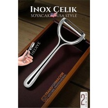 Luord - Store Mey Ithalat® Inox Soyacak - Sebze Soyacağı - Kabak Dolma Oyacağı 2 Li Set 722012