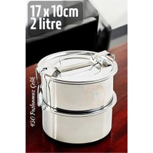 Luord - Store Mey Ithalat® Sefer Tası Paslanmaz Çelik Yemek Kabı 17 cm 2 Litre
