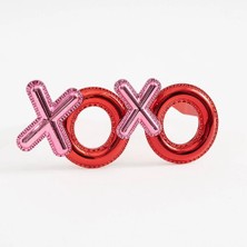 Luord - Store Mey Ithalat® Kırmızı Renk Xoxo Yazılı Parti Gözlüğü 17X7 cm