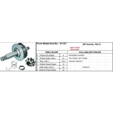 Form Metal Marş Dişlisi 9 Diş 10 Kanal Japon Tıp Mıtsubıshı Canter Tek Teker Cıft Teker Nıssan Forklıft Komple  Ds=9 Dkç=35 BOY=126,5 Ks=10 Gç=66 Dyf=20 (1 Ad )