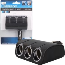 Luord - Store Olesson 1520 12-24V 120W 3'lü Araç Çakmak Çoklayıcı