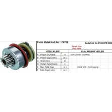 Form Metal Marş Dişlisi 11 Diş 6 Kanal Lada Samara Freze Içte Ters Donuslu T.dön. Ds=11 Dkç=29,5 Boy=66,5 Ks=6 Bdç=14 Gç=53 (1 Ad )