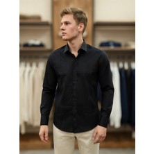 Atk Giyim Atkgiyim Erkek Slim Fit Gizli Düğme Detaylı Pamuklu Saten Gömlek - 5 Renk Seçeneği Klasık Gömlek Spor Kesim Takım Elbise Gömleği