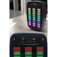 Luord - Store Bluetooth Hoparlör Rgb Işıklı USB Sd Kart Girişli Taşınabilir - Lisinya