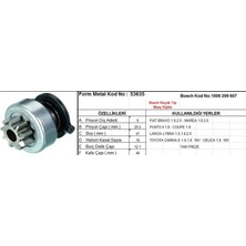 Form Metal Marş Dişlisi 9 Diş 10 Kanal Bosch Tipi Fıat Bravo Marea Punto Toyota Carına Celıca Tam Freze  Ds=9 Dkç=29,6 Boy=49 Ks=10 Bdç=12,1 Gç=48 (1 Ad )