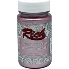 Luord - Store Mey Ithalat® Rich Multi Surface Titanium 2556 Toz Pembe Metalik 90 cc