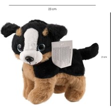 Luord - Store Sesli Peluş Köpek - 2309033 - Kahverengi-Siyah (Lisinya)