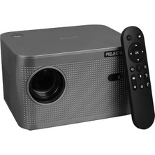 Luord - Store Hello HY350 Sesli Komutlu Android 11 Akıllı LED Projeksiyon Fhd Kablosuz Görüntü Aktarım Destekli Ev Sinema Sistemi