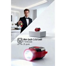 Luord - Store Mey Ithalat® Ultra-Pro 5 Fonksiyonlu 600 Lümen Usb-C Şarjlı Mini LED El Feneri & Kamp Lambası 722876