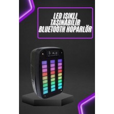Luord - Store Taşınabilir 6.5 Inç LED Bluetooth Kareoke Hoparlör Rgb Işıklı Radyolu - Lisinya