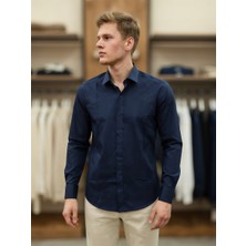 Atk Giyim Atkgiyim Erkek Slim Fit Gizli Düğme Detaylı Pamuklu Saten Gömlek - 5 Renk Seçeneği Klasık Gömlek Spor Kesim Takım Elbise Gömleği