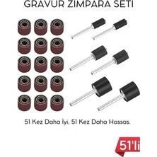 Luord - Store Mey Ithalat® 51'li Mini Zımpara Gravür Seti Dremel Ucu: Profesyonel Taşlama, Parlatma ve Şekillendirme Aleti 722510
