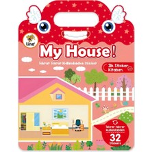Luord - Store Mey Ithalat®  Tekrar Kullanılabilen Ilk Sticker Kitabım My House