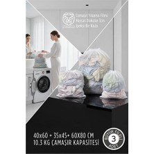 Luord - Store Mey Ithalat® 3 Boy Lüks Çamaşır Yıkama Filesi Seti - Giysi Koruma Sanatı  10.3 kg Kapasite